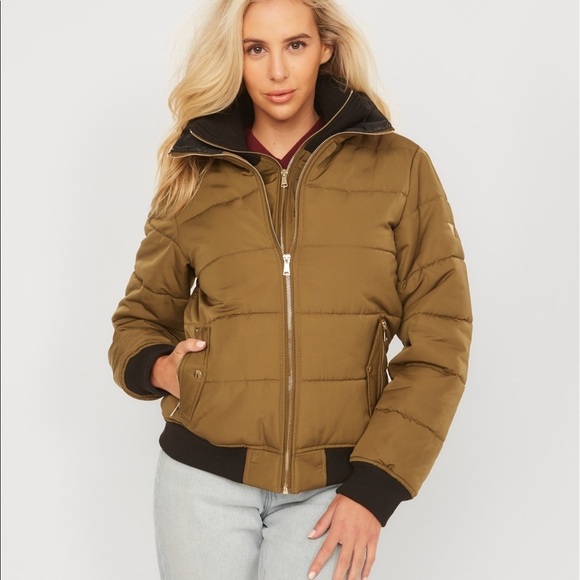 Guess Jackets & Blazers - New GUESS Moesha Puffer Bomber Jacket SZ XS